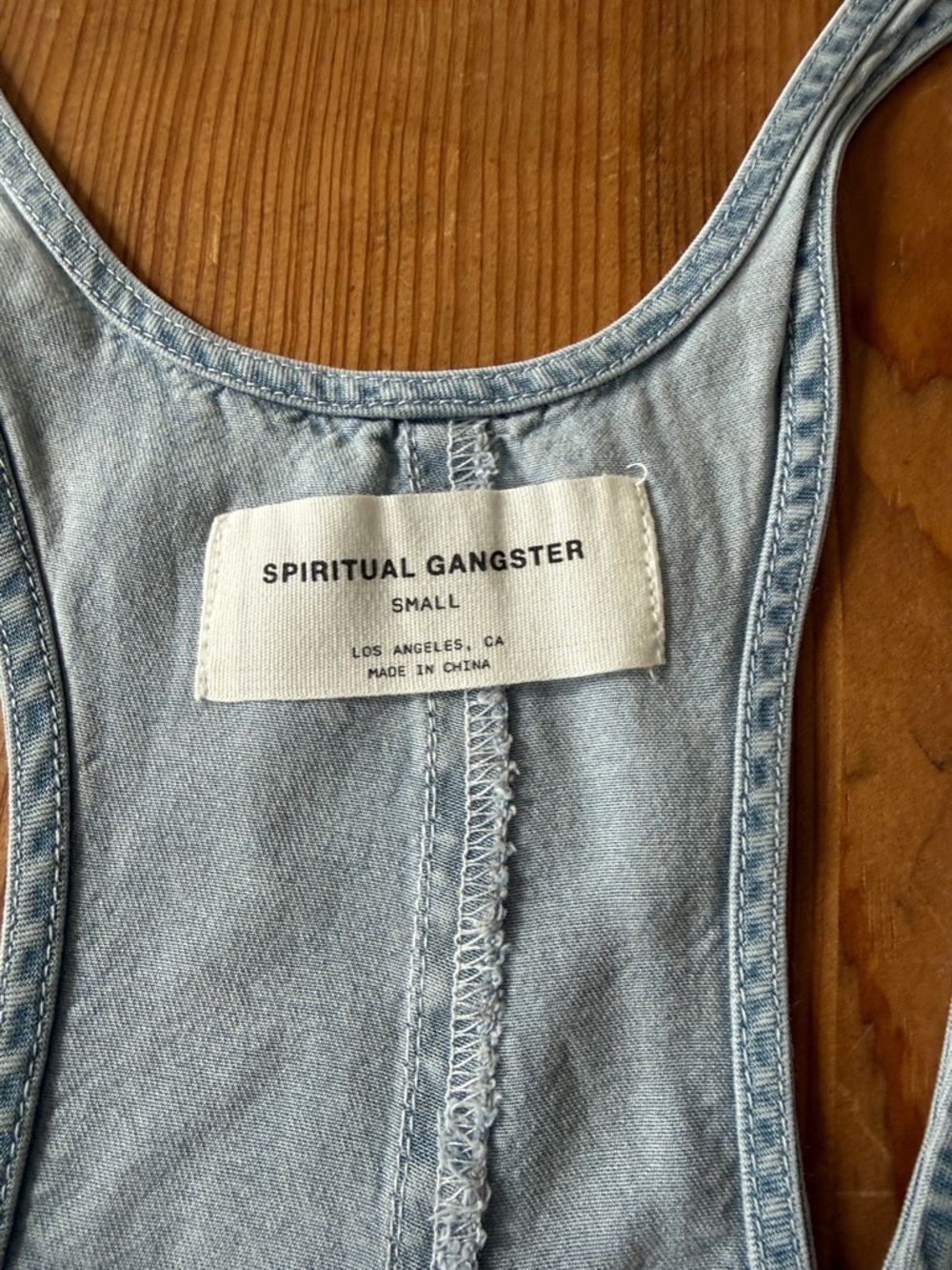 Spiritual Gangster Chambray Romper - Picture 7 of 9